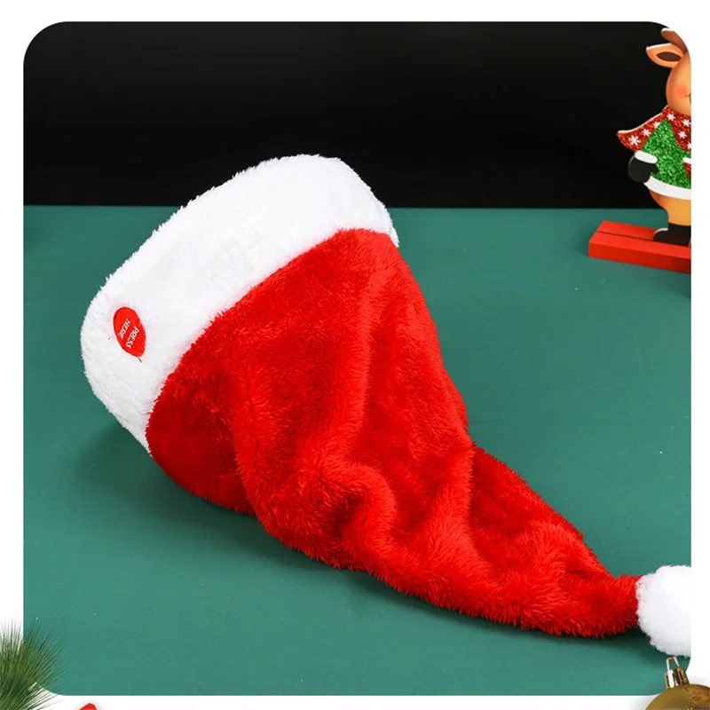 Electric Dancing Swinging Santa Claus Hat Band Music Singing Christmas Gift Decoration