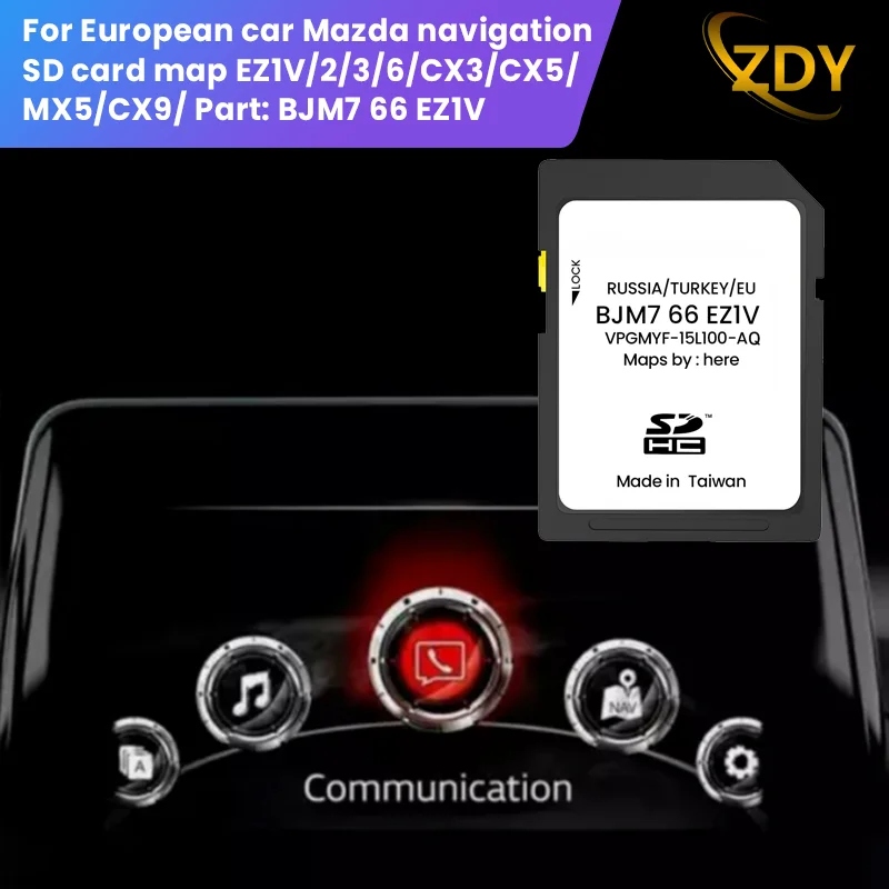 

GPS SD Card Navigation Map for Mazda EZ1V/2/3/6 /CX3 /CX5 /MX5/CX9 Navigation Map SD Card
