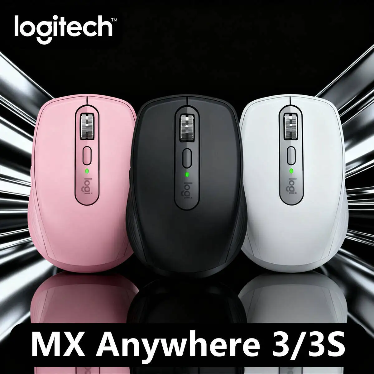 

Беспроводная мышь Logitech MX Anywhere 3S, версия Mac, Bluetooth, бесшумная, портативная, офисная, Apple Pink Girl