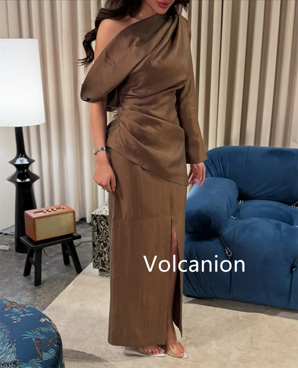 Robes mi-longues plissées personnalisées, épaules dénudées, sur mesure, pour occasions, soirée, Simple, élégante, de haute qualité