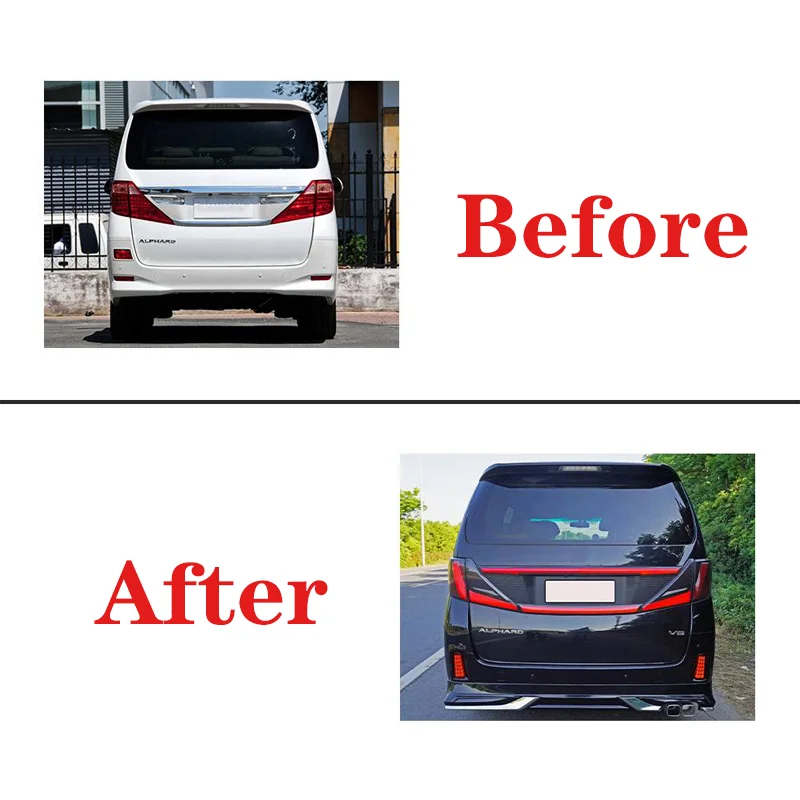 

2025Original Quality Autobiography LED Taillights for 2008-2014 for Toyota Alphard & Vellfire Modification Replacement New Condi