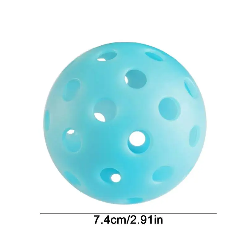 Outdoor Pickleball Balls Night Light 74mm Competition Ball 40 Hole High Bounce True Flight Durable Outdoors Equipment Pickleball