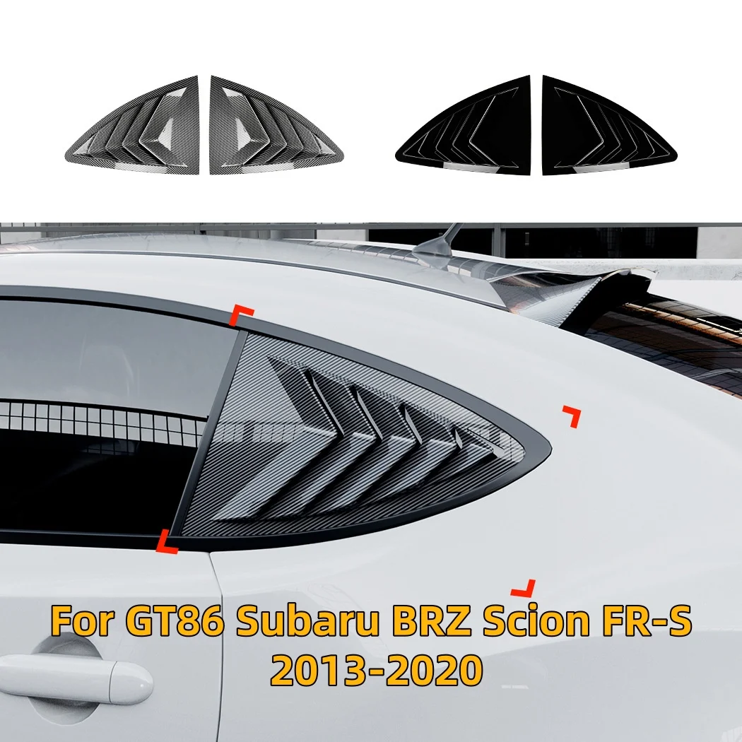

Для GT86 Subaru BRZ Scion FR-S 2013-2020: Накладка-жалюзи на заднее окно, треугольная вентиляционная решетка, наклейка-накладка, элементы обвеса кузова