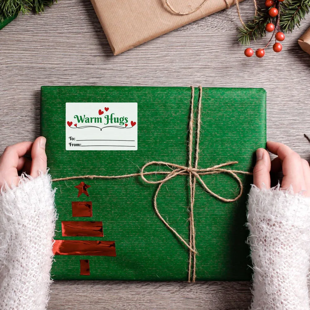 

2pcs 2 Rolls Christmas Decoration Stickers Self-Adhesive Labels For Gift Box Seal Xmas Party Favors Envelope Sealer Decorative