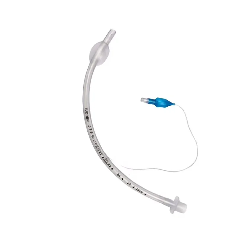 SY-L094 Medical Tracheal Tubes  Single Use Tracheal Cuffed Surgical Blue Line Tracheostomy Tube