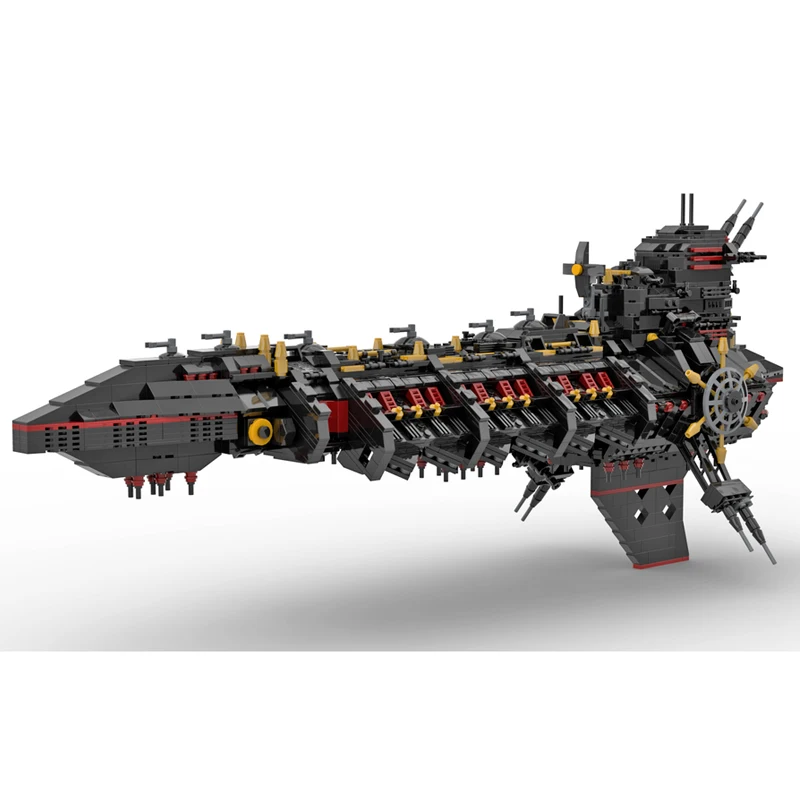 MOC Game 40k Vengefuled Spirit Glorianaed Class Battleship Model Building Blocks Set Weapon Warship MOC-161010 Bricks Toys Gift