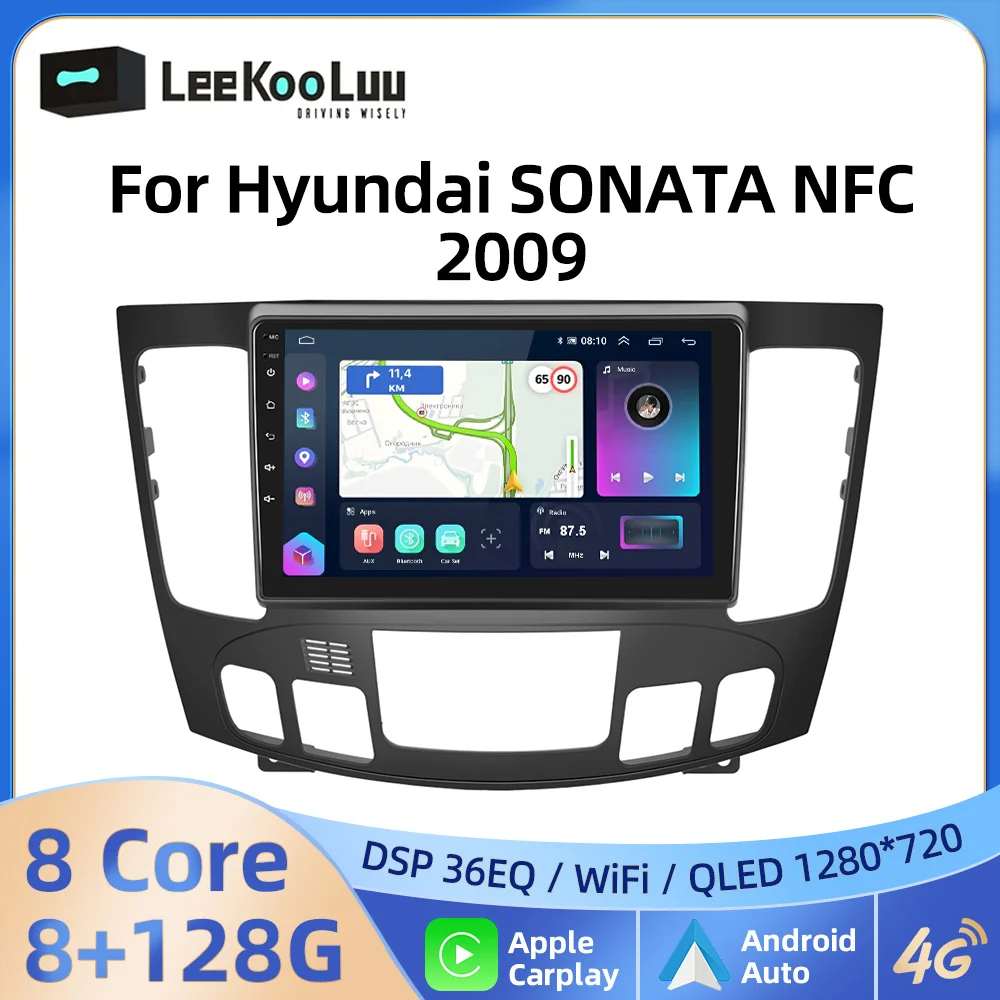 

LeeKooLuu CarPlay Android Auto Radio For Hyundai SONATA NFC 2009 Car Multimedia Video Player 2 Din Autoradio 4G Wifi GPS Stereo