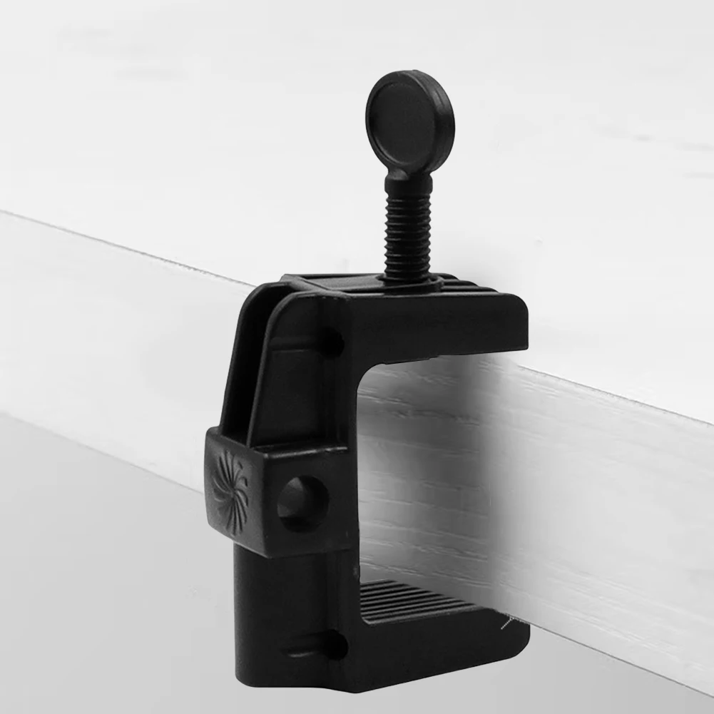 Universal Bracket Clamp Non-Slip Broadcast Mic Stand Clamp C Shape Table Mount Clamp for Microphone Desk Lamp Ringlight