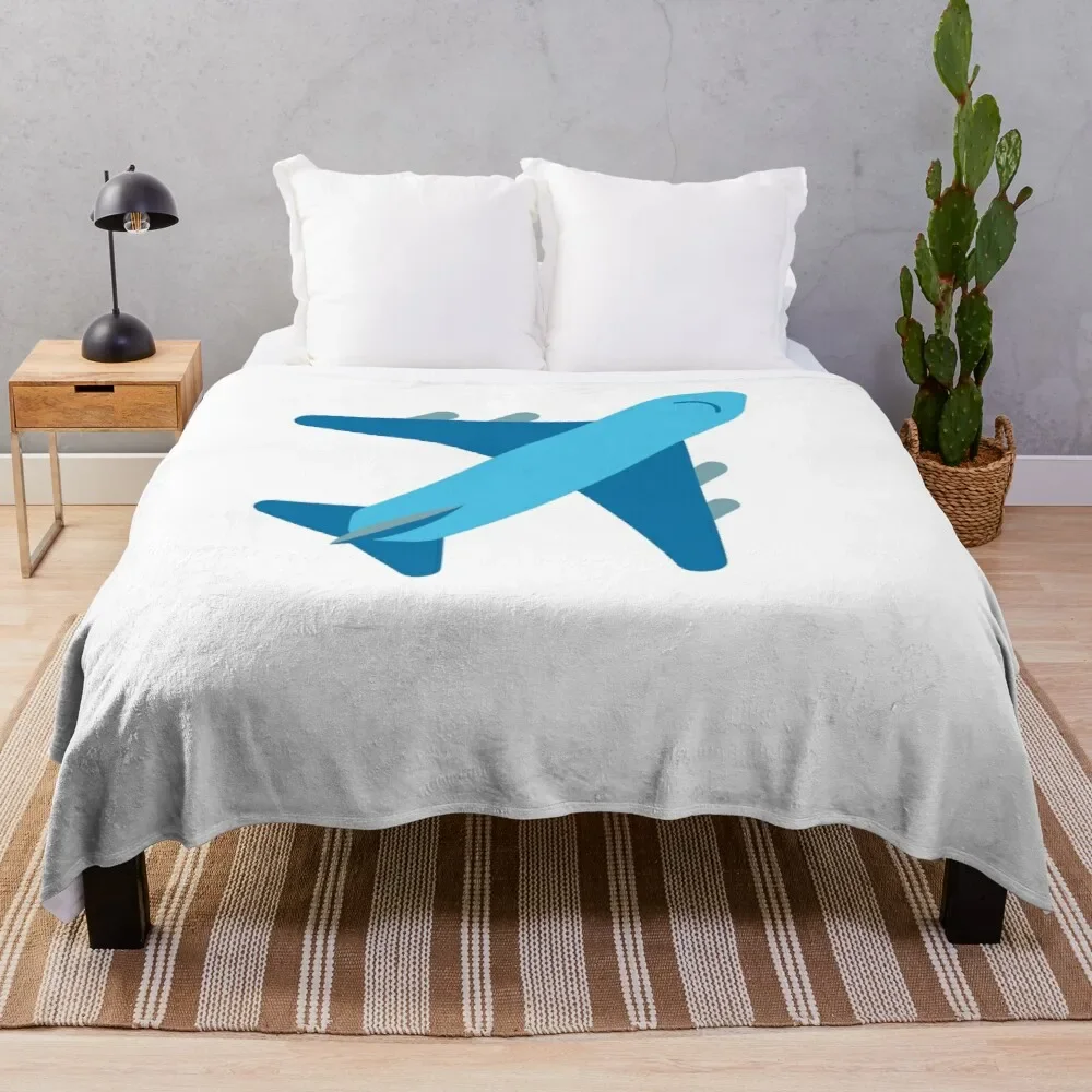 Airplane Flannel Throw Blanket Cartoon Pattern for Couch Sofa Bed King Queen Size Super Soft Warm Lightweight All Season Warm