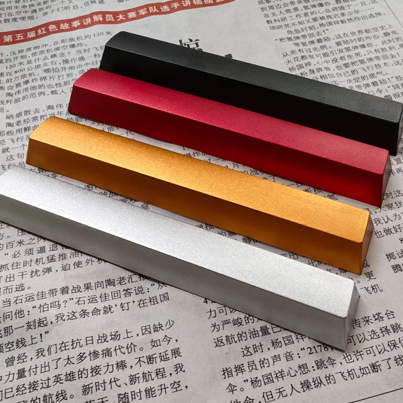 Aluminum Alloy Metal Keycap Customized Cnc Cherry Profile R1 R2 R3 R4 Blank Keyboard Caps for Mechanical Keyboard Accessories