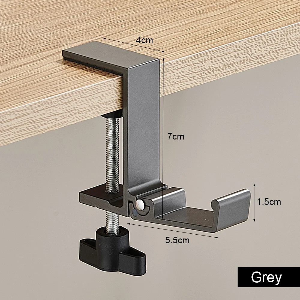 Adjustable Foldable Headset Desk Hanger