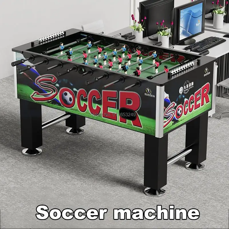 Indoor Large Soccer Table Adult Game Table Wood Grain Soccer Table 8-pole Soccer Machine Adult Children's Game Table