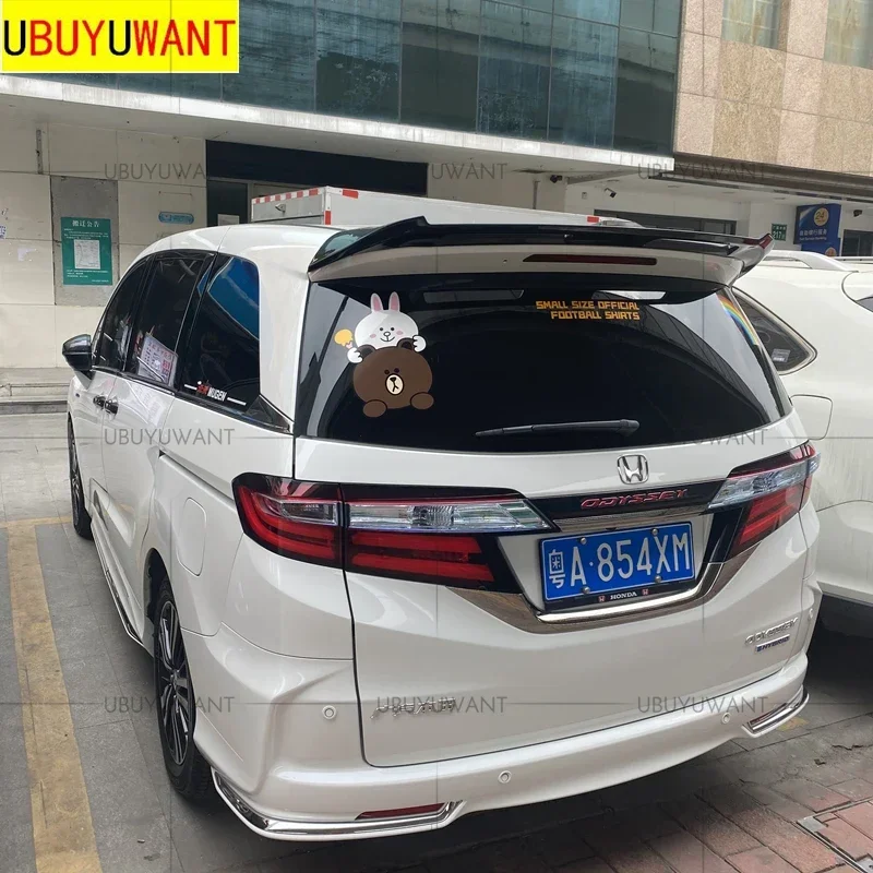 Спойлер UBUYUWANT для Honda ODYSSEY 2015, 2016, 2017, 2018, 2019, высококачественный нефарборованный/глянский черный/углеродный цвет, спойлер на крышу из АБС-пластика