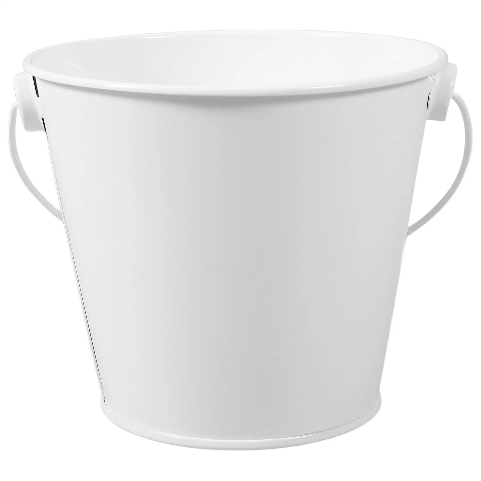 

Frying Pan White Halloween Bucket Grease Catcher Large Capacity High White Buckets Temp BBQ Tool Oil Collector Metal Pail