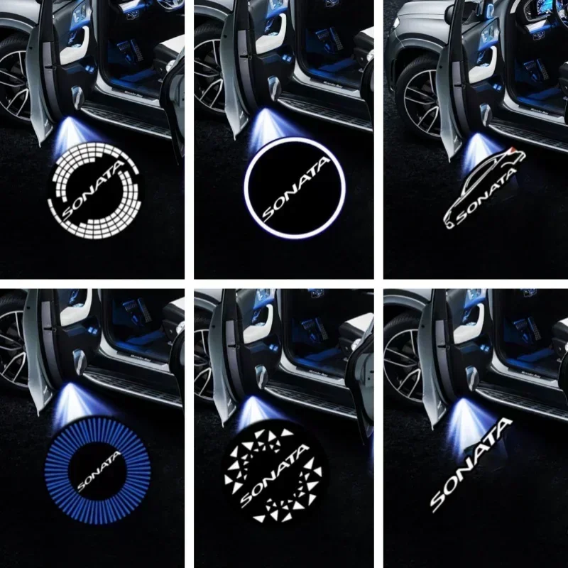

Автомобильный декор двери автомобиля, лазерный свет, проектор Luces для Hyundai Sonata 8-го поколения 2010-2014 Sonata 9 2015-2018 2019