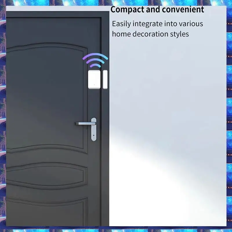 

2025 2.4Ghz Wireless TTLOCK Door Sensor Smart Door Lock Sensor White Windows Open Close Status Works With TTLOCK App Smart Locks