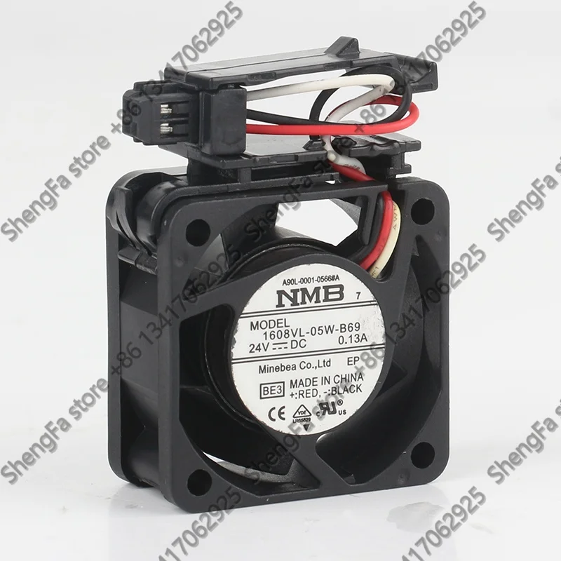 New Original NMB 12V 48V AC EC 4020 40X40X20MM 3-wire Fanuc driver CNC Machine tool 1608VL-05W-B69 cooling fan DC 24V 0.13A