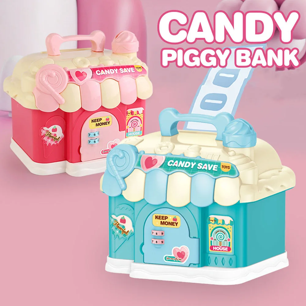 Cartoon Candys House Password Moneys Box Large Capacity Money Saver Ideal Gift For Children