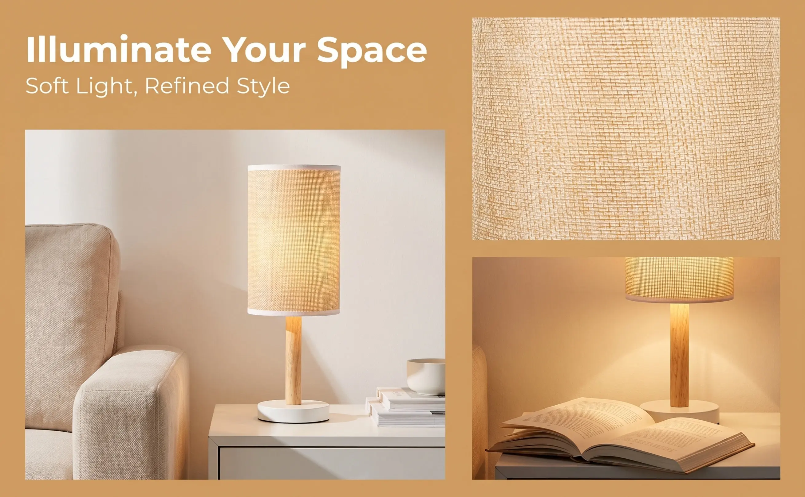 1Pcs Linen Fabric Lampshade Strong Metal Frame Cloth Lamp Shade for Ceiling Light Fixture Wall Lamp Home Decor Insect Protection