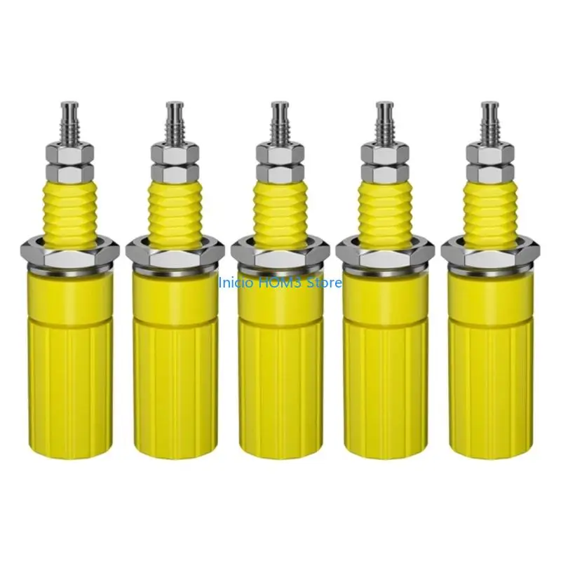 A5YD Strong Banana Plugs Terminals 4mm ABS Sound Panel Connector for Sound Equipment