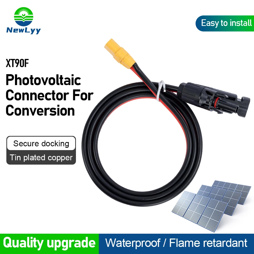 XT90F auf PV-Anschluss, 10 AWG, 12 AWG, robustes Solar-Verlängerungskabel für Drohnen-RC-LiPo-Akku