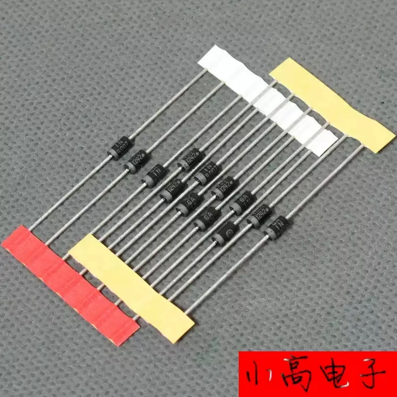 10pcs 1N4007RLG 1N4004G rectifier diode with original thick copper feet imported