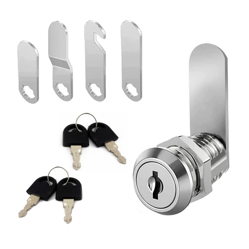 Set serrature da 16 mm con 4 chiavi Set serrature per mobili in metallo per sicurezza armadietti cassetti