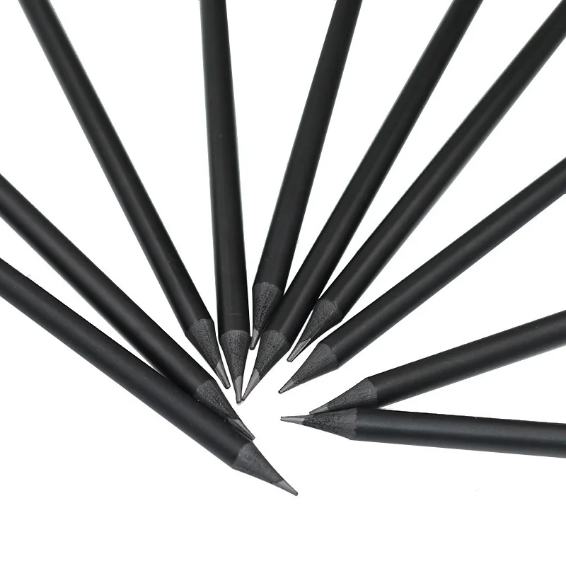 5pcs Premium HB Pencil with Eraser - Luxury Black Wood, Smooth Writing and Drawing Pencil - Durable and High-Quality, Sketching
