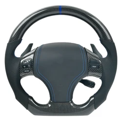 For Lexus 2007 2008 2009 2010 2012 IS250 300 ES LS Steering Wheel Carbon Fiber Parts Customized