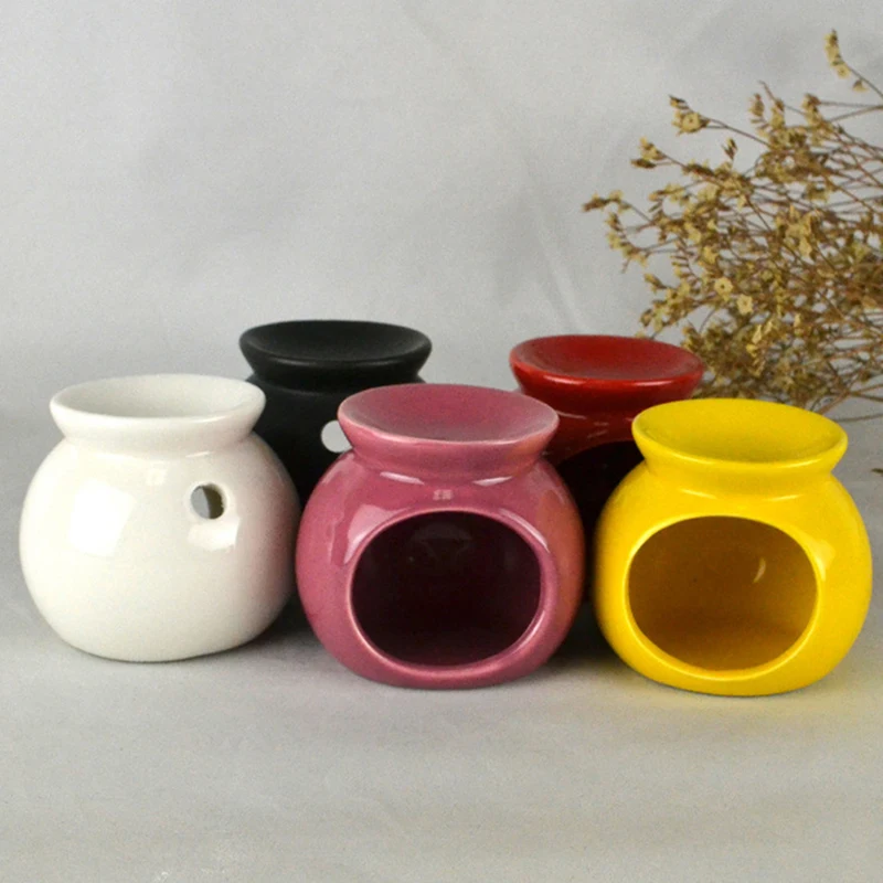 Porzellan Aroma Brenner ätherisches Öl Ofen Mini Kerzenhalter einfarbig Keramik Handwerk Aroma therapie Diffusor Wohnkultur
