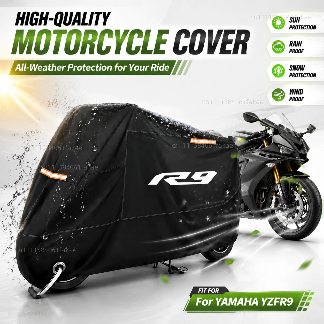 Motorcycle Cover Waterproof Outdoor All Season Dustproof UV Protective Moto Scooter Rain Cover For YAMAHA YZFR9 YZF-R9 YZF R3 R6