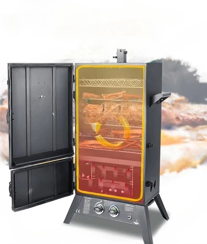 2021 Hot Sale  Type Chicken Smoke Oven Fish Beef Smoked Oven Fire Sausage Bacon Dried Tofu Smoked Oven