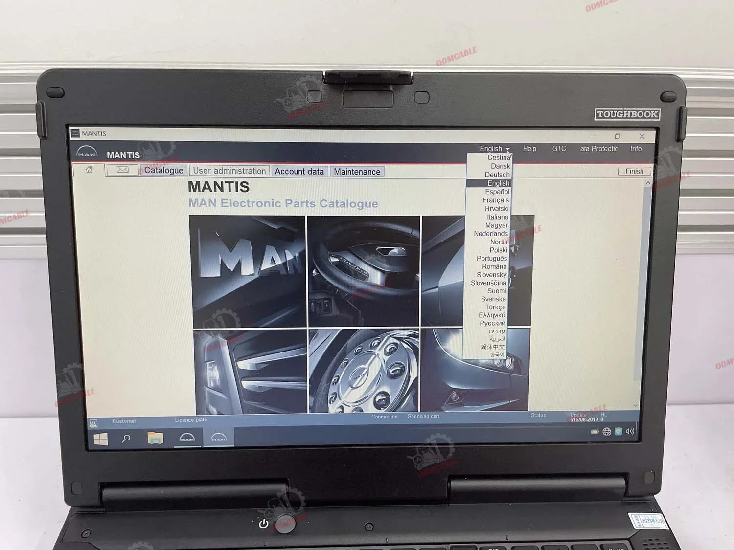 

Полный набор ноутбуков CF53 со смарт-картой Сверхмощный грузовик T427 Диагностический сканер T200 Версия Ethernet-кабеля со программным обеспечением V14.01