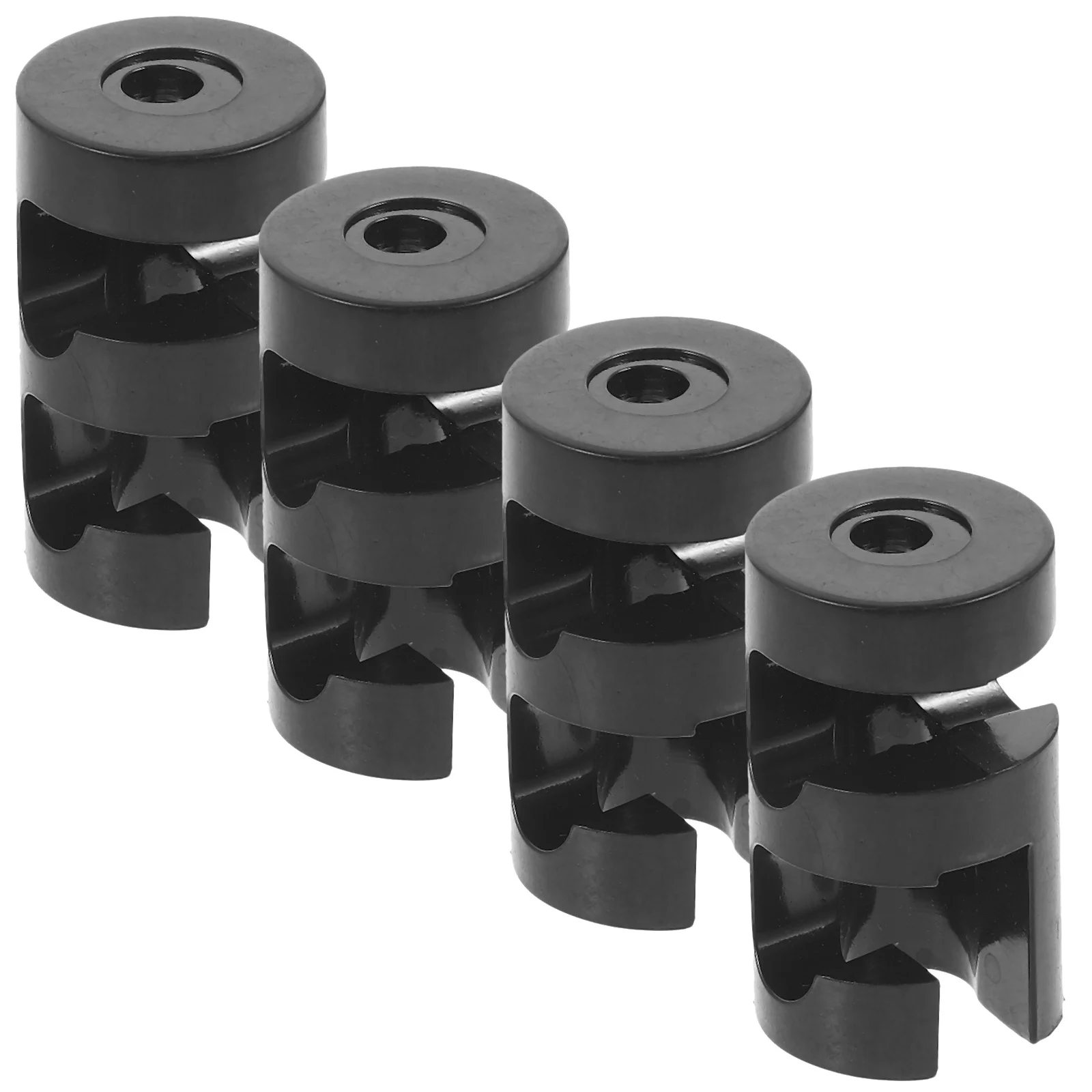 4 قطعة قبضة الحبل كابل الغدة سلالة الإغاثة المشبك دائم كابل تثبيت المشبك ل قلادة ضوء سلك الطاقة تثبيت آمن