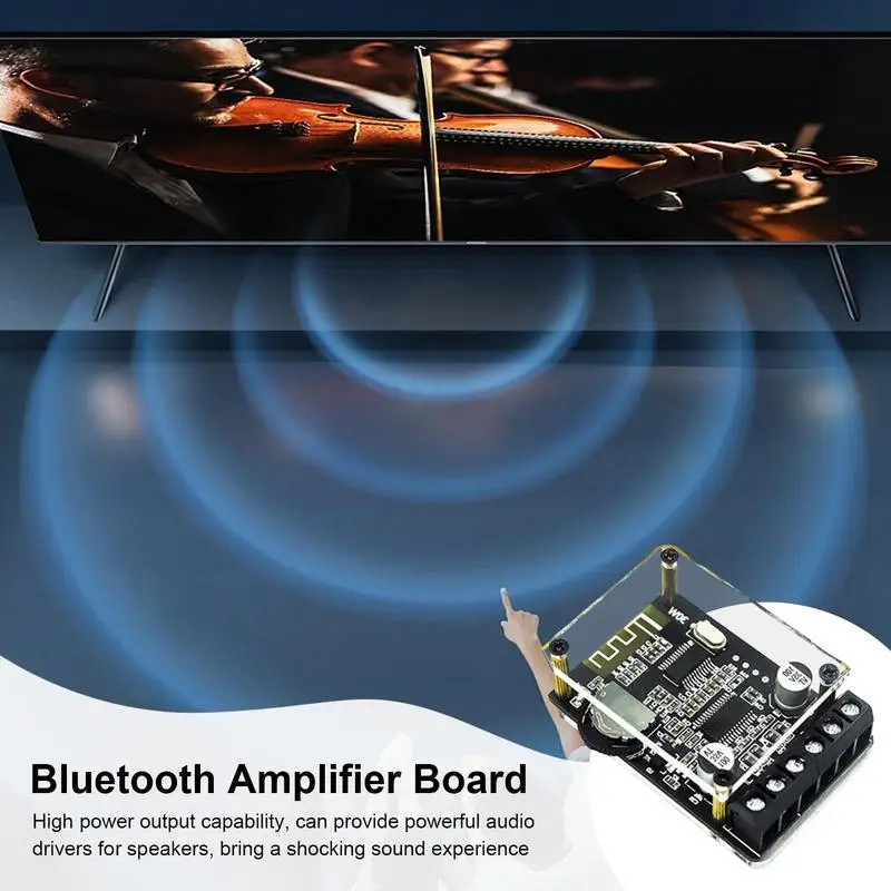 Audio Amplifier Board 12V/24V Speaker Sound System Stereo Wireless Amplifier Board Module Subwoofer Control For Tablets Speakers