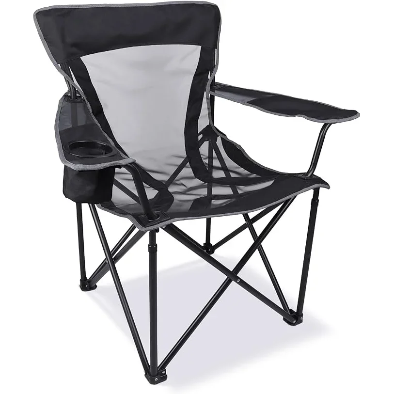 Heavy-Duty Outdoor Folding Chair Supports 300 Pounds for Hiking Picnicking Patio Beach Fishing