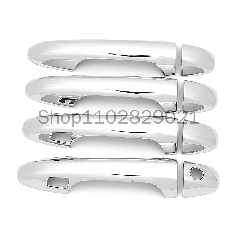 Car Door Handle Covers Trim Overlay Styling Sticker Auto Exterior Accessories For Toyota Harrier XU60 2014-2019 2018 2017 2016