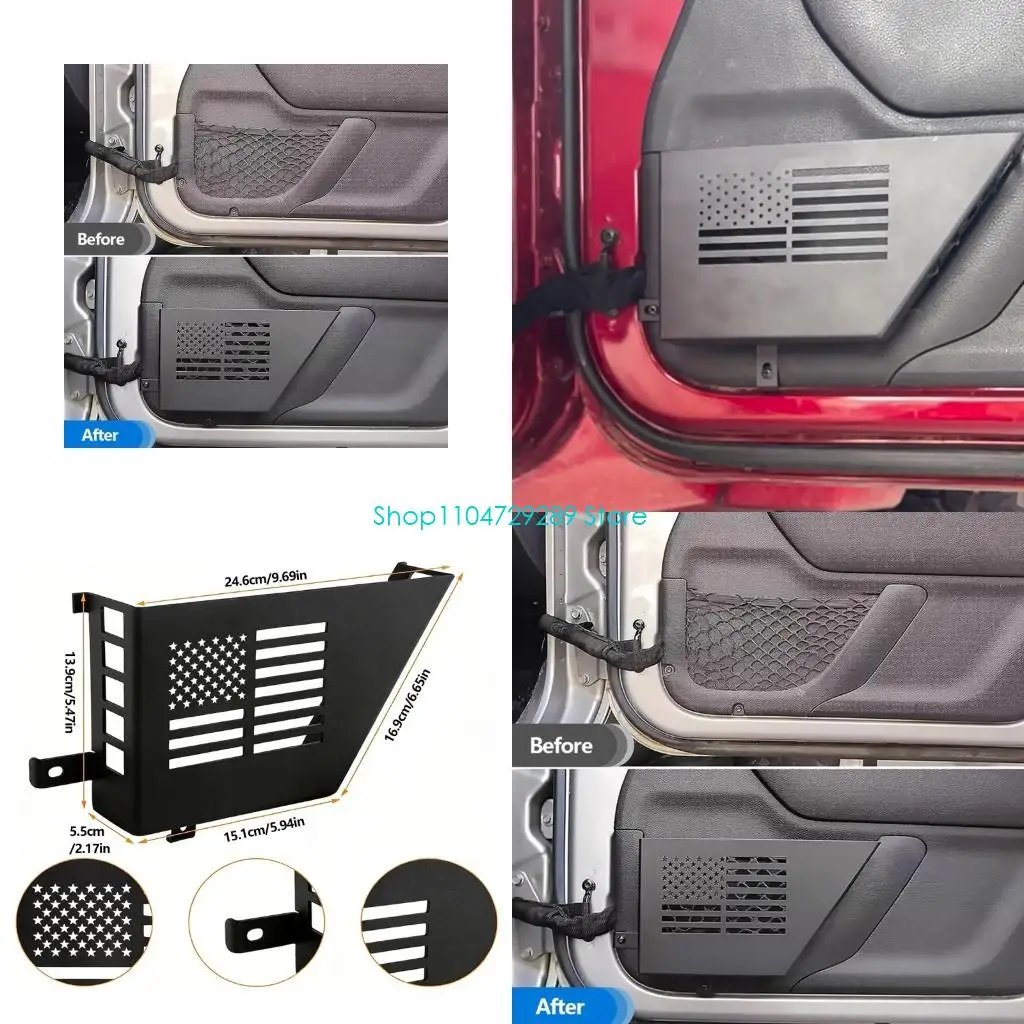 

D8KE Mountain Vehicle Front Door Metal Storage Side Insert Pocket Design consistent With 2 4