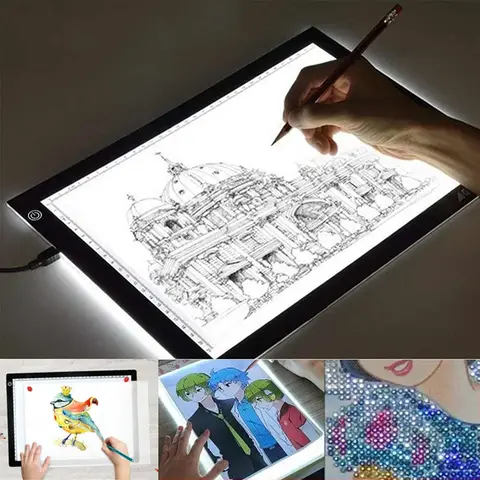 Wacom – tablette graphique numérique A4/A3/A2, panneau lumineux LED pour peinture diamant, panneau Portable pour visionneuse de films à rayons X