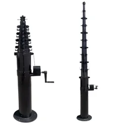 3-15m carbon fiber antenna lighting telescopic rod vehicle-mounted telescopic mast tripod cctv telescopic mast for camera