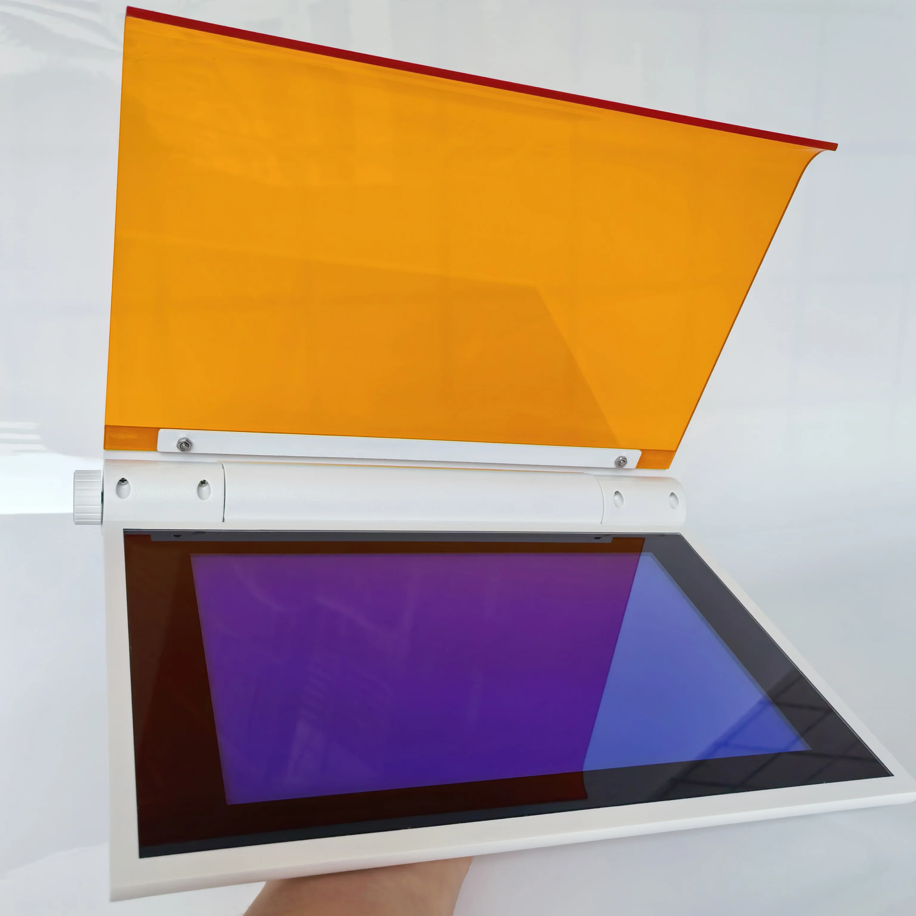 Blue Light Gel Imaging System with Ultra-Thin Gel Staining & UV Transilluminator - Precise DNA/RNA/Protein Analysis for Labs