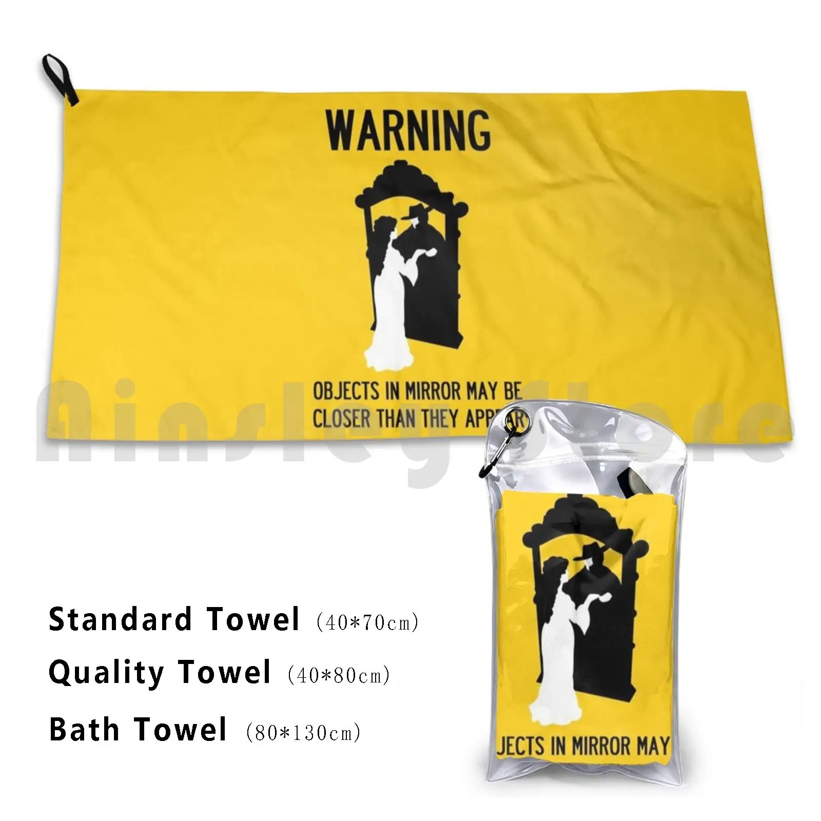 Una nota de Concern Regarding Espejos Toalla personalizada Toalla de baño El fantasma de la ópera Erik Broadway Musicals