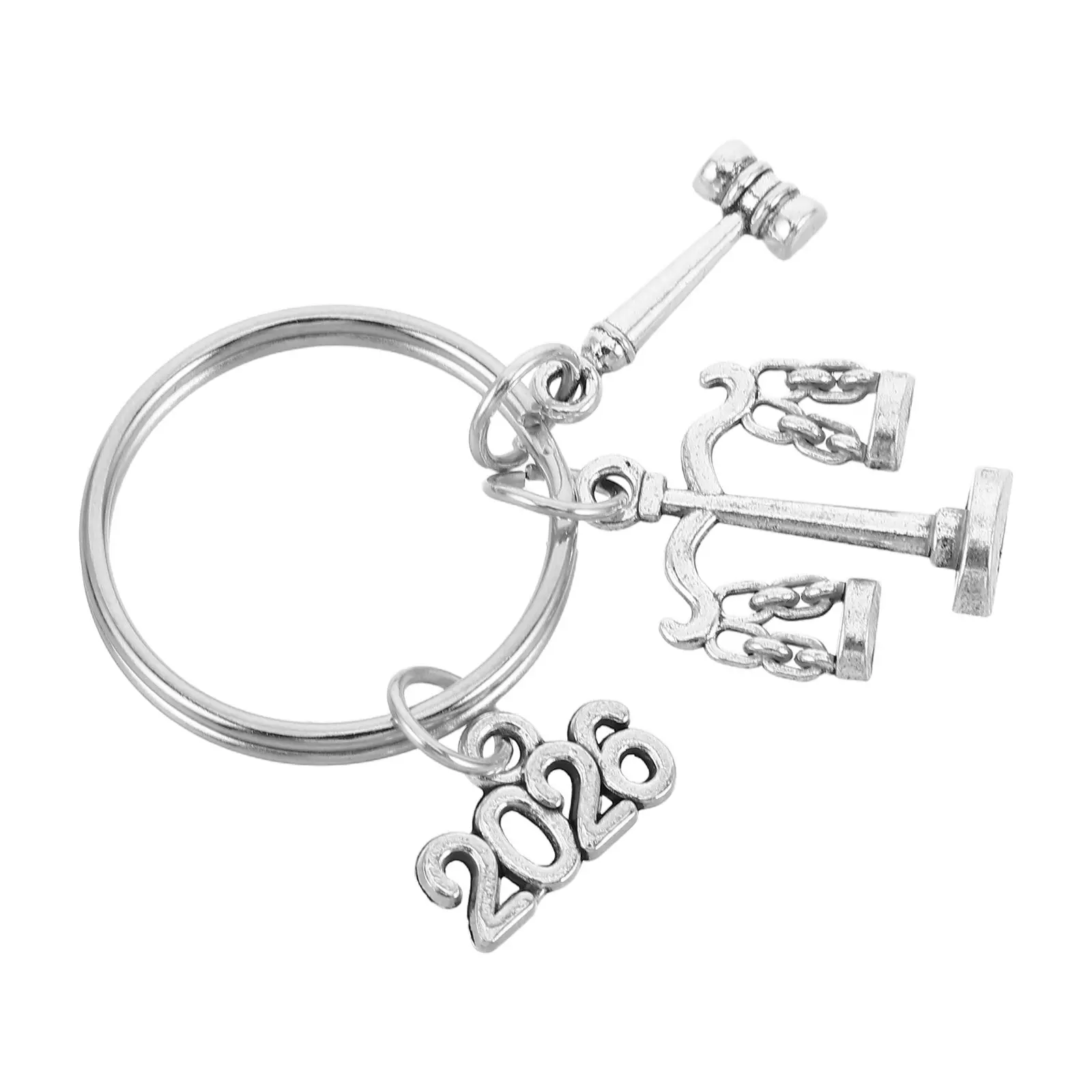 Lawyer Keychain Metal Justice Scale Gavel Book Charms Hanging Bag Keychain Law School Student Attorney Present
