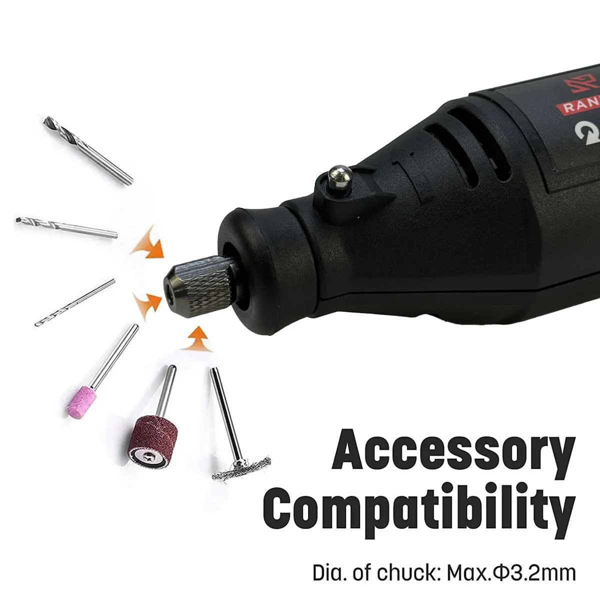 130W Rotary Tool Kit with 43Pcs Accessories & Flex Shaft, Variable Speed Electric Mini Grinder Multipurpose Drill Set for Wood Carving, Polishing, Sanding, Cutting, Engraving DIY Craft Projects