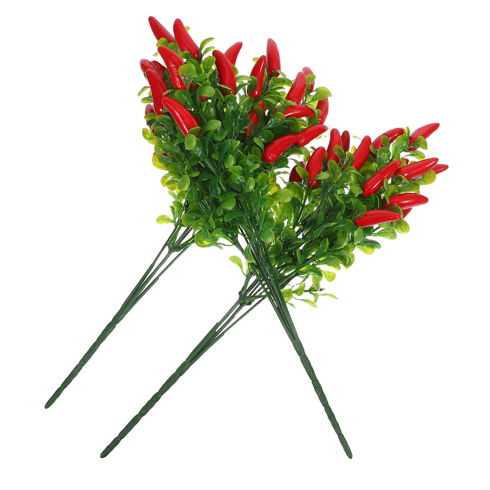 3 قطعة ينبع الفلفل الحمراء الصناعية باقة فلفل اصطناعي واقعية سيقان محاكاة بلاستيكية لترتيبات الزهور ذاتية الصنع ديكور المنزل
