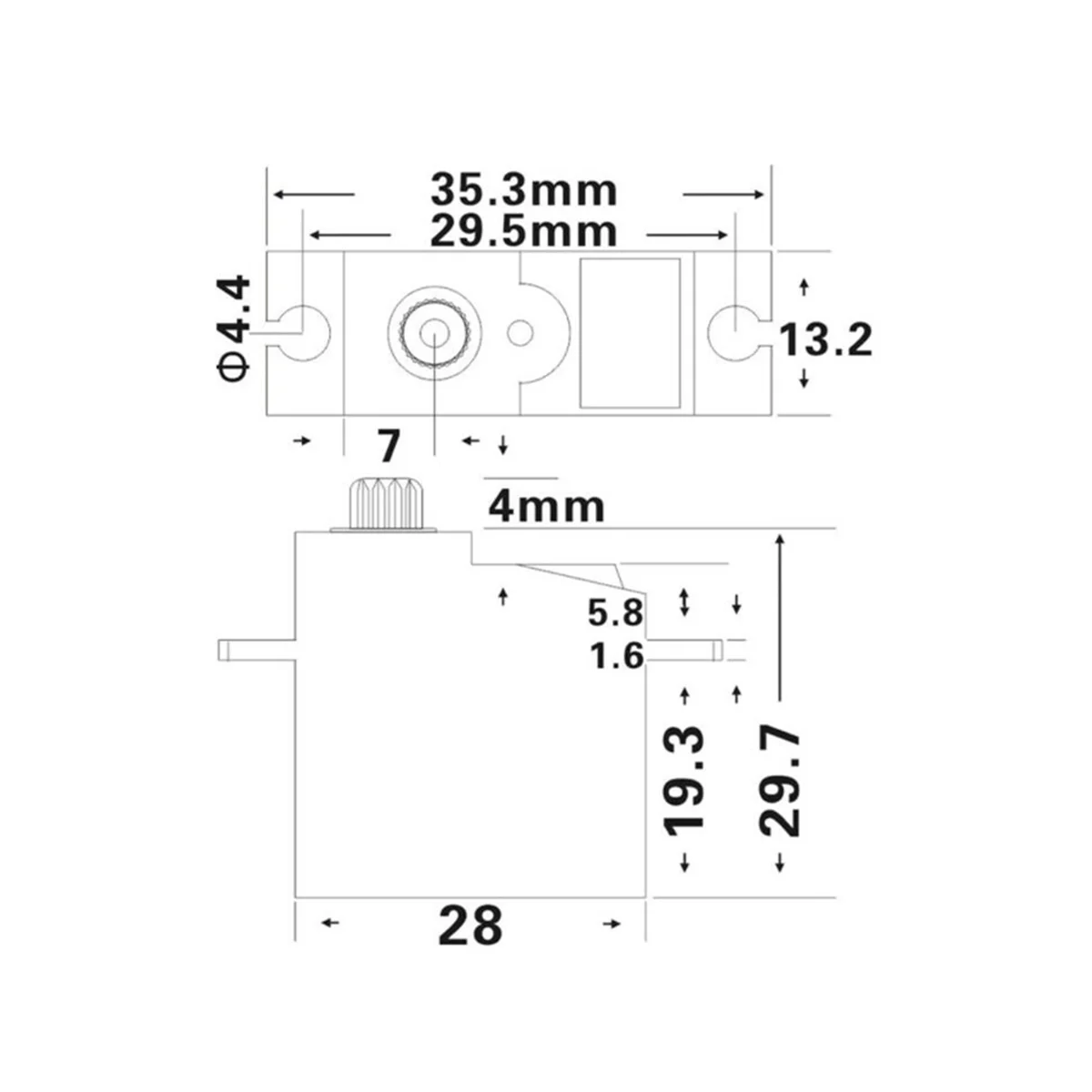 Servo Digital de engranaje de Metal para coche teledirigido, PDI-1181MG de brazo Servo para Wltoys 3,5, 144001, 144007, 124007, 18G, 124019 KG