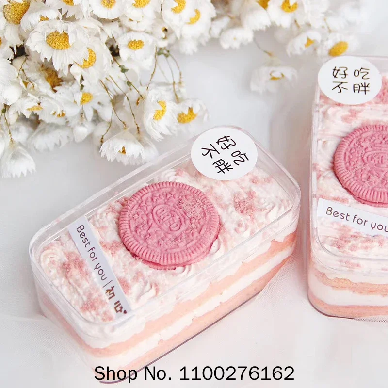 

10pcs 280ml 380ml Clear Fruit Mousse Box Melaleuca Soy Milk Pastry Cake Packaging Boxes Salad Yogurt Dessert Cups with Lids