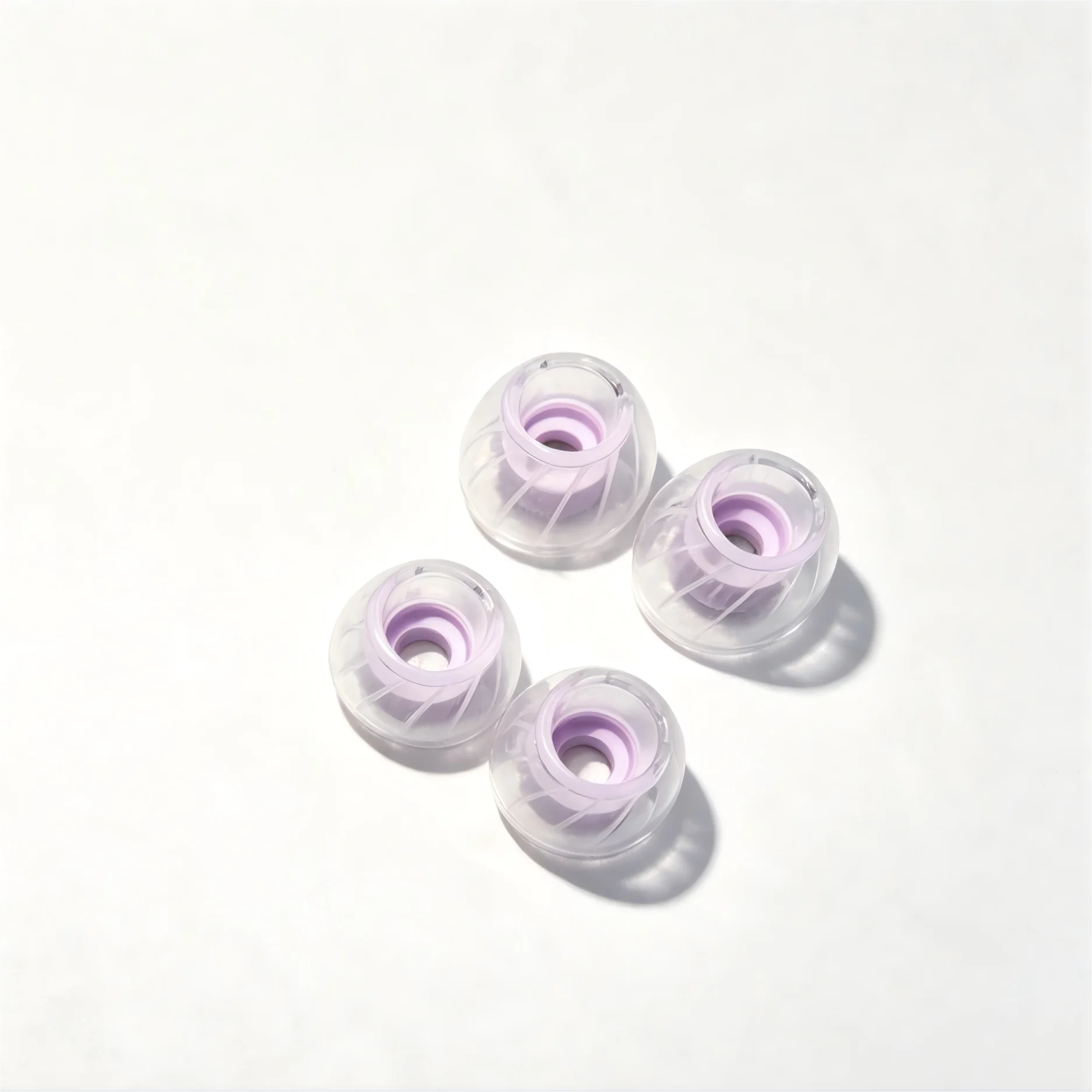 JUMPER EAR Cyclone S/M/L 1/3 pary silikonowych wkładek dousznych z płynnego silikonu, wysoka przezroczystość, izolacja hałasu, pasują do dysz IEM o średnicy 4-6 mm. — zdjęcie produktu 7