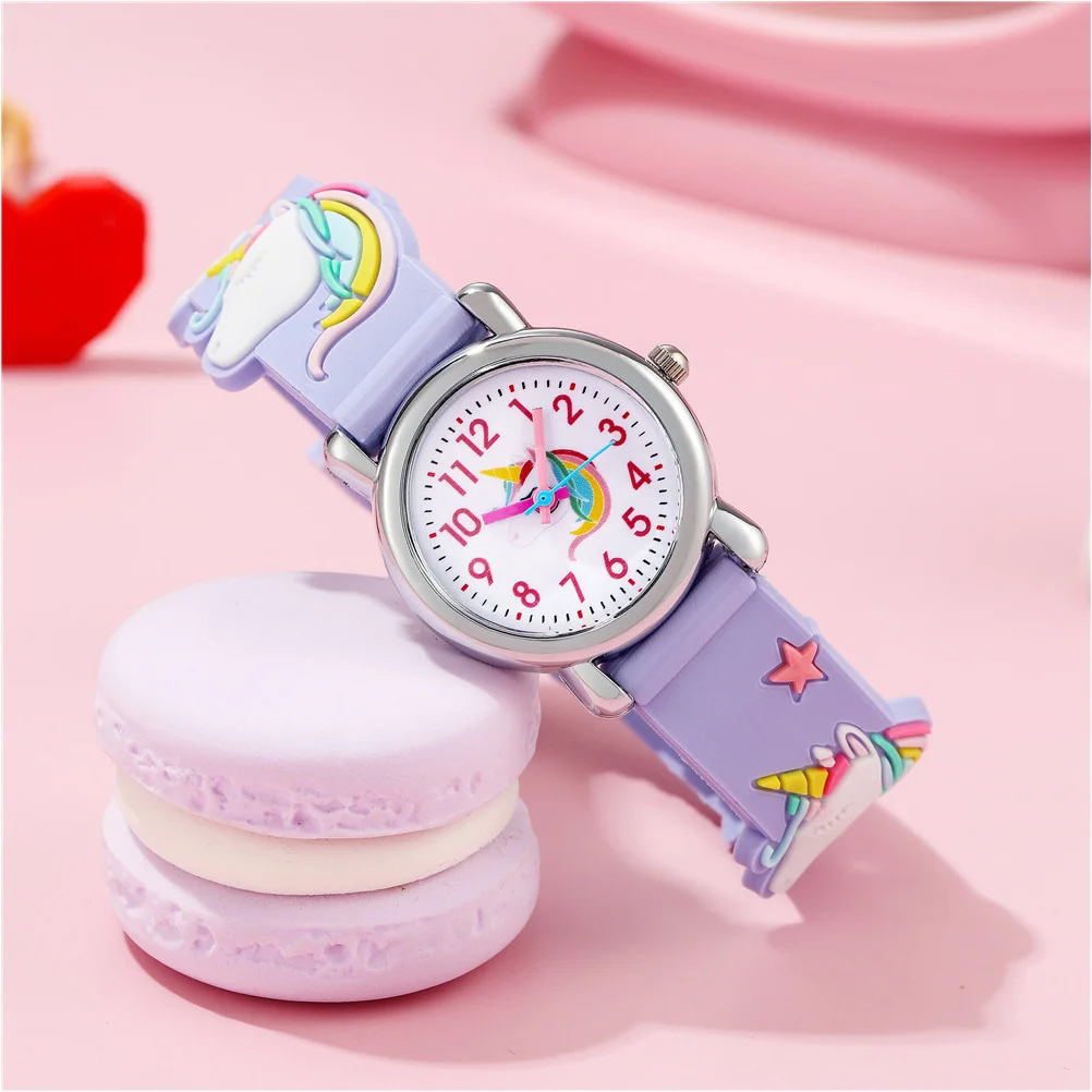 

Small Unicorn Kids Watch Cartoon Girl Wrist Watch with Precise Movement Best Gift for Children Birthday Christmas