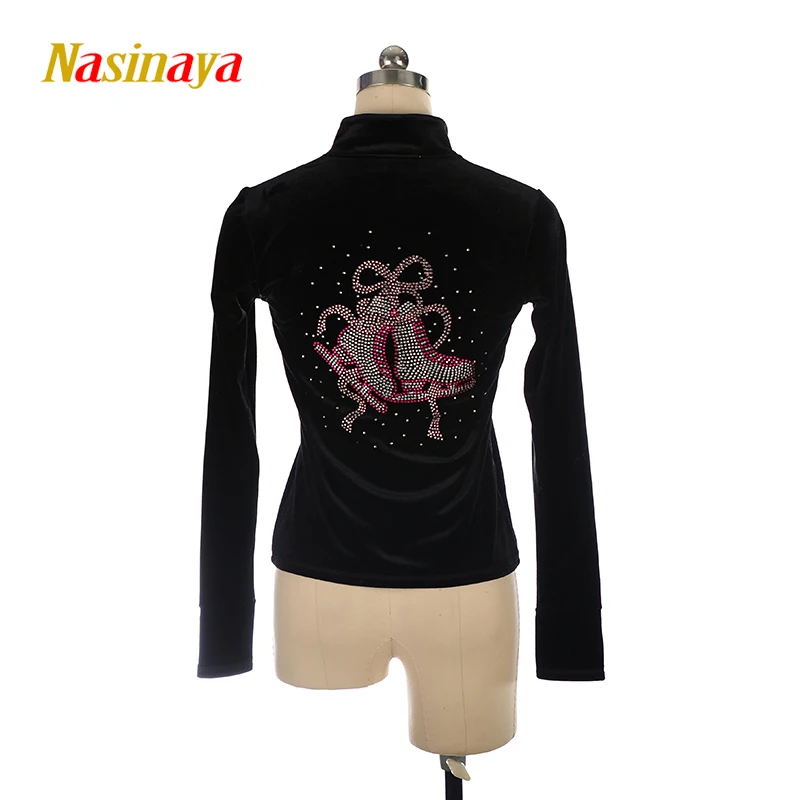 

Figure Skating Jacket Training To Wear Spandex Waterproof Top Nice Stretch Velvet Fabric 6 Colors